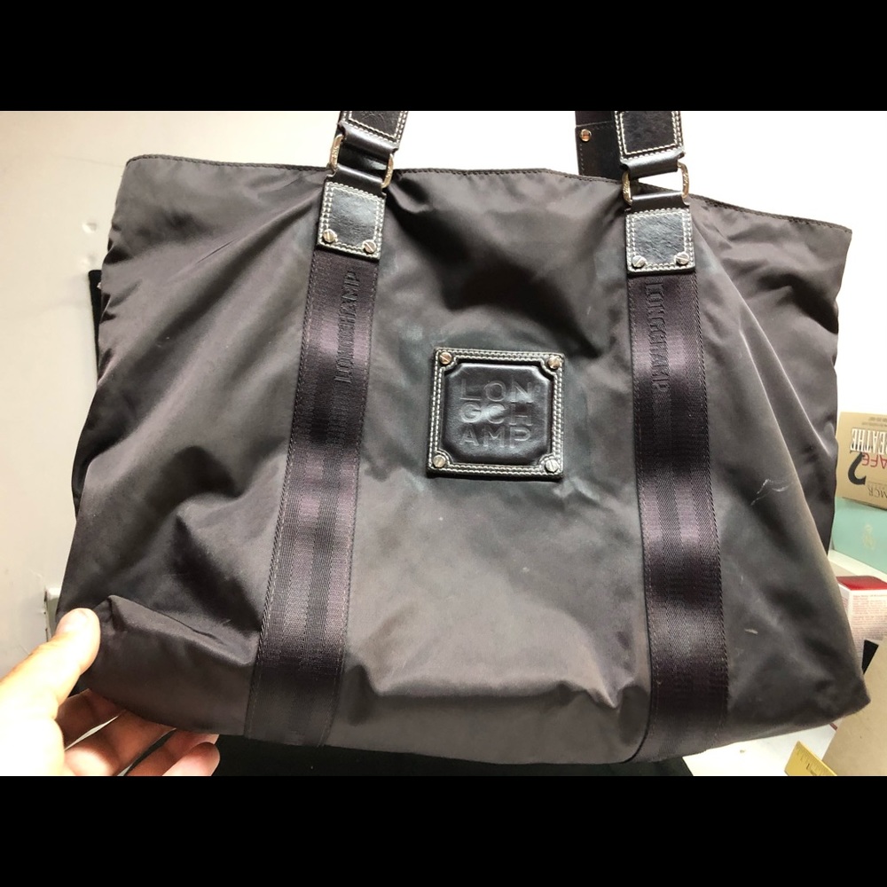 Longchamp large nylon tote bag VGC